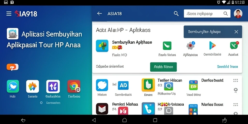 Tampilan antarmuka ASIA918 yang sederhana dan mudah digunakan.