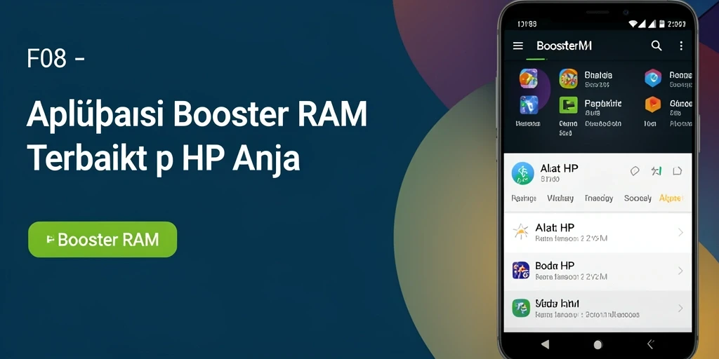 Antarmuka sederhana dan fungsional dari aplikasi F08 Booster RAM.
