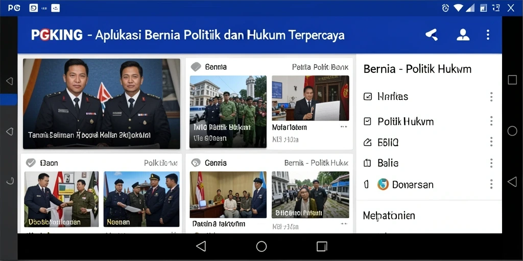 Tampilan antarmuka PGKING yang modern dan informatif.