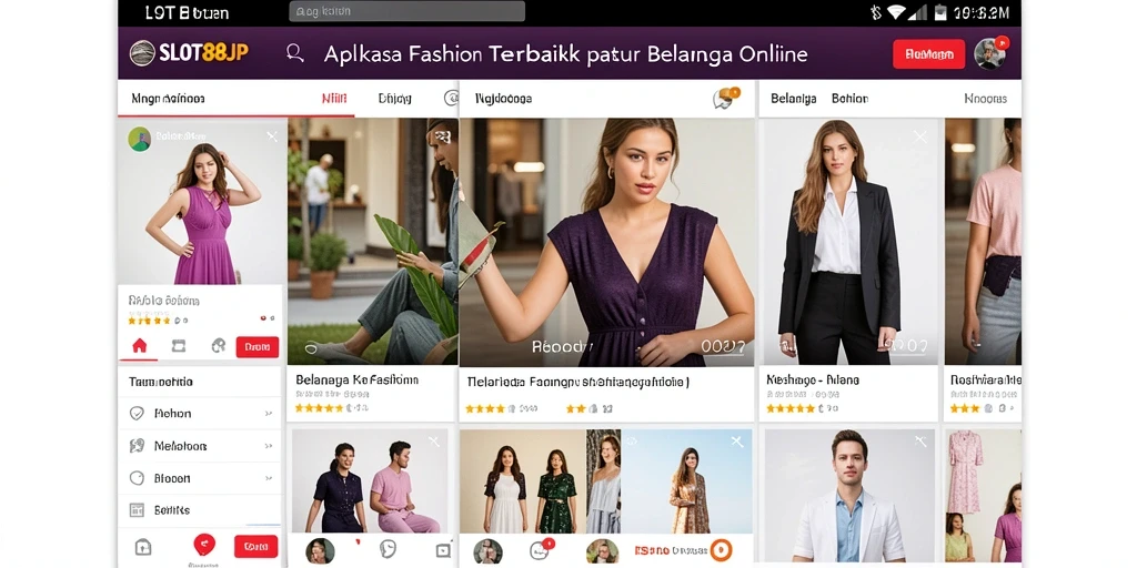 Tampilan antarmuka SLOT88JP yang menarik untuk berbelanja fashion.