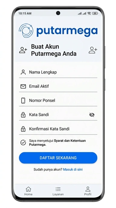 Panduan Lengkap Registrasi Akun Putarmega